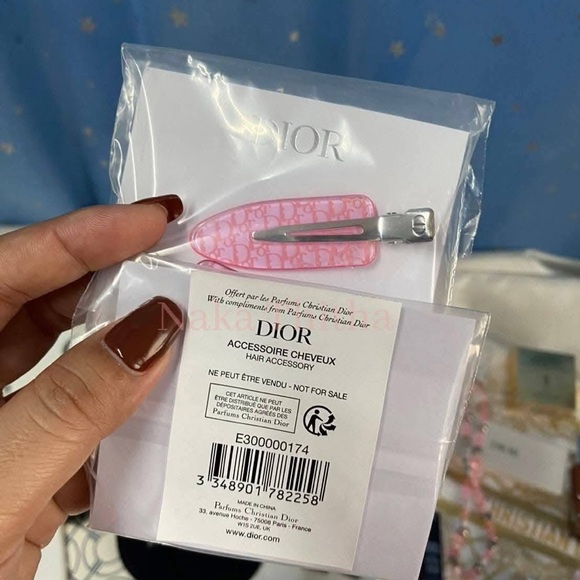 Dior Hair Clip Pink Monogram – Latest Collection - Picture 1 of 4